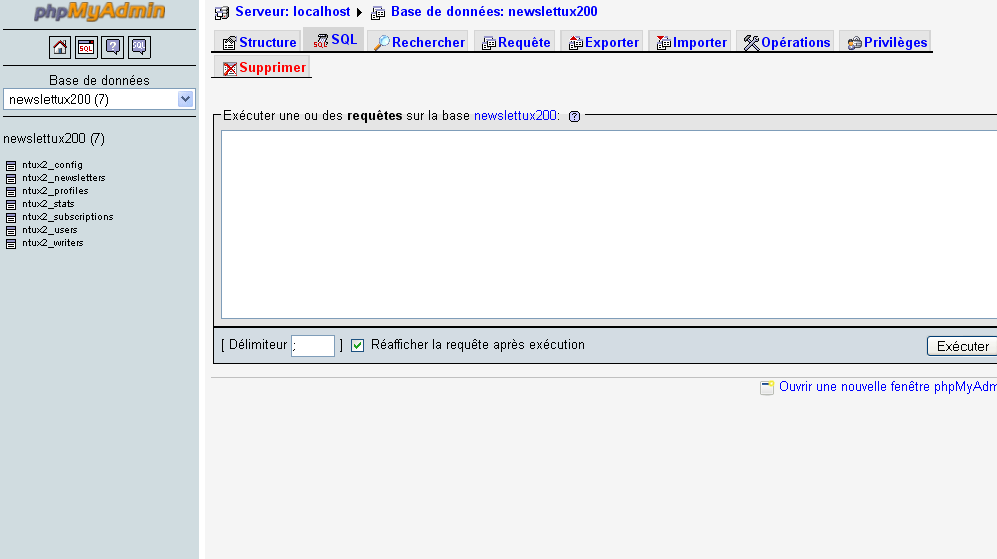 cliquer pour agrandir/rétrécir PHPMyAdmin : Manipuler des données sans import de fichier